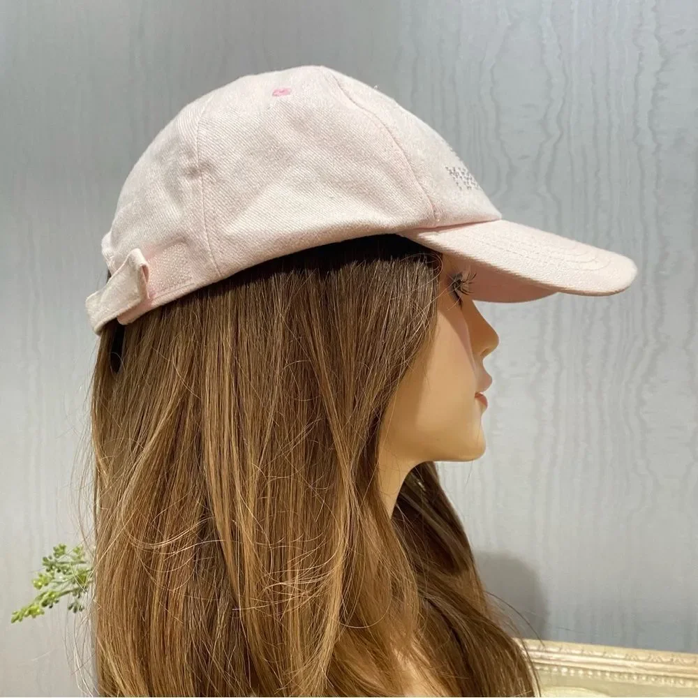 Christine Alexander High Maintenance Rhinestone Cap Pale Pink Strap Back OSFA